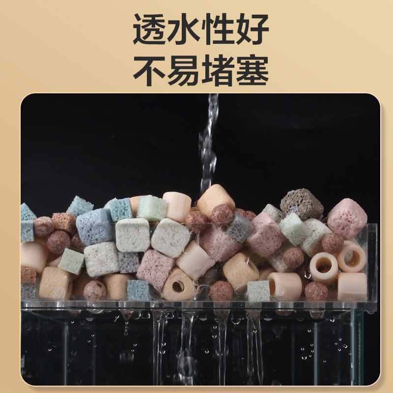 小颗粒滤材鱼缸底过滤器硝化细菌屋陶瓷环过滤石英球净水过滤材料,淘宝优惠券,粉丝福利购,淘宝优惠卷