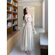 ຊຸດກະໂປງຕາຫນ່າງ cardigan suspender ແບບອ່ອນໂຍນຊຸດສາມສ່ວນ