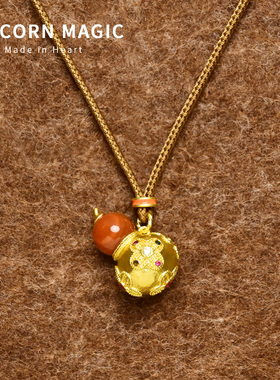 葫芦项链配毛衣链轻奢高级感