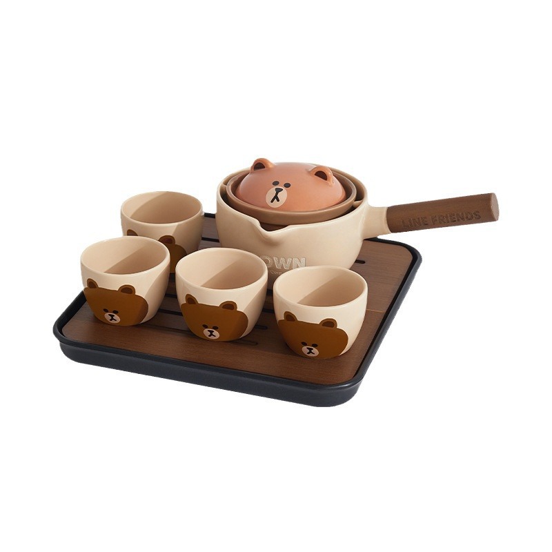 特别好看的茶杯套装茶具2025新款茶壶户外露营旅行喝功夫茶可爱壶 - 图1