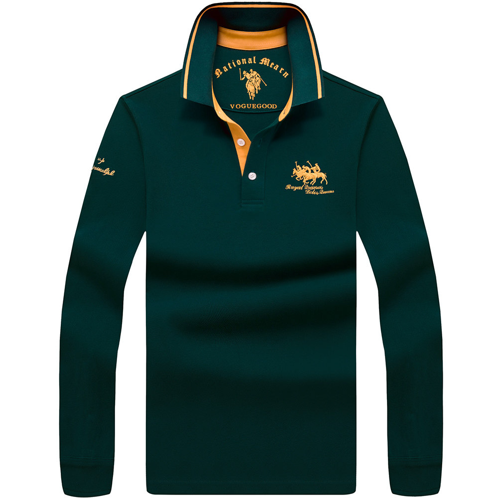 男士长袖翻领纯棉保罗2020潮polo衫 bakuboosT恤