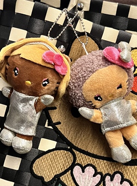 日本 hellokitty失岛美容室黑皮美发辣妹kt俏皮女生包包钥匙挂件