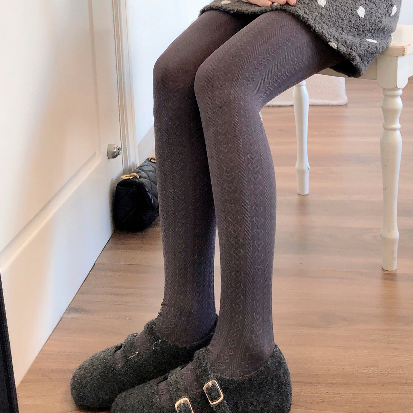 日系jk奶白色打底裤袜秋冬款加厚烟灰色连裤袜甜美爱心米白丝袜女,淘宝优惠券,粉丝福利购,淘宝优惠卷