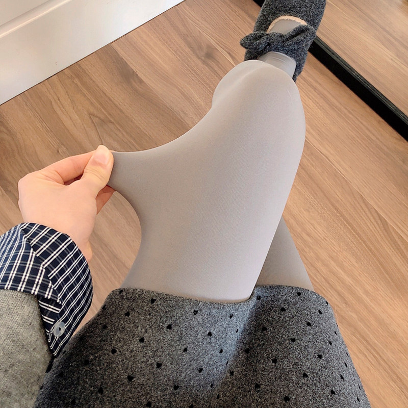 米白色打底裤女外穿秋冬季加绒加厚烟灰色连裤袜保暖白色丝袜踩脚,淘宝优惠券,粉丝福利购,淘宝优惠卷