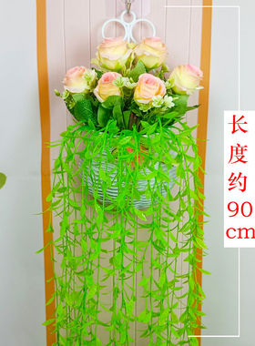 塑料假花墙面装饰挂件绢花玫瑰花