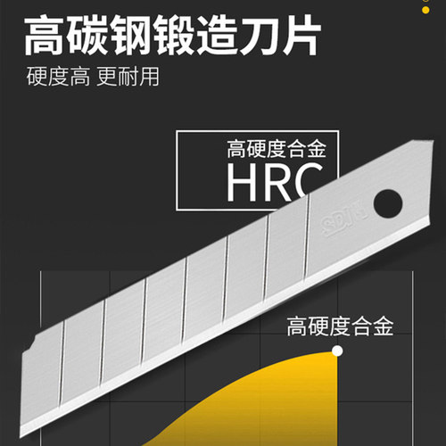 台湾SDI手牌9mm小号壁纸刀0404d18mm大号美工刀0423c贴膜墙纸裁纸刀0411d/0429 - 图3