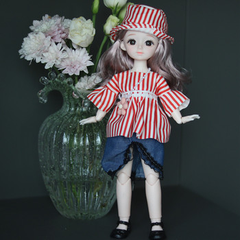 30 cm ເຄື່ອງນຸ່ງຫົ່ມ doll 6 ຈຸດ BJD ເຄື່ອງນຸ່ງເດັກນ້ອຍ dress up doll Princess suit toy girl gift birthday