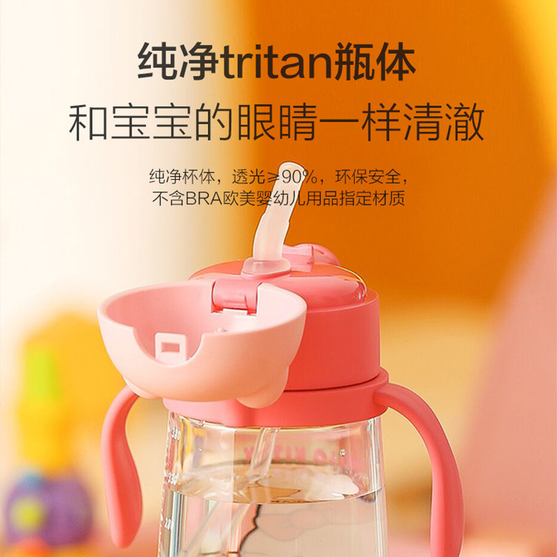 杯具熊儿童水杯吸管杯宝宝幼儿园防摔婴儿夏季便携水壶正品,淘宝优惠券,粉丝福利购,淘宝优惠卷