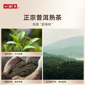 小罐茶满堂金勐海普洱熟茶散茶陈香茶叶便携装自己喝大罐口粮茶