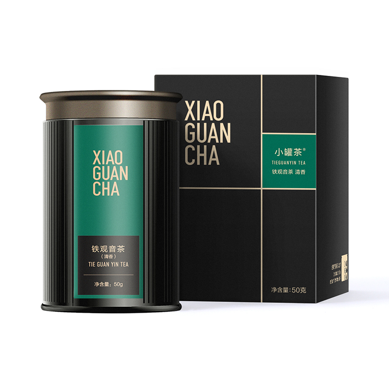 小罐茶多泡装特级铁观音清香型乌龙茶茶叶礼盒装50g送礼佳品