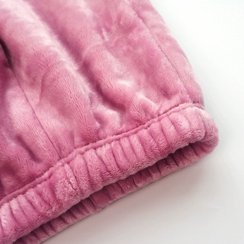 Фланелевая демисезонная детская пижама, флисовый удерживающий тепло коралловый бархатный комплект, увеличенная толщина, подходит для подростков