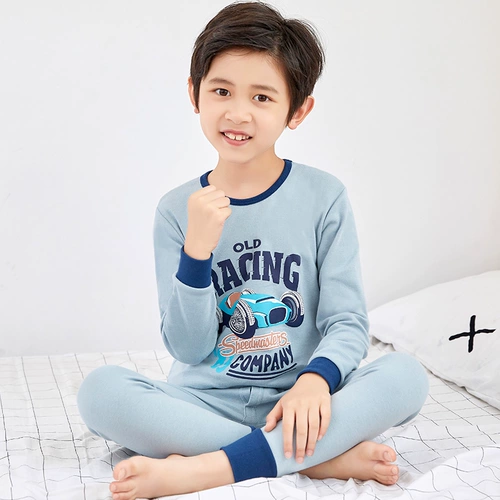 Детское нижнее белье, хлопковый комплект, свитер для мальчиков, термобелье, пижама, подходит для подростков