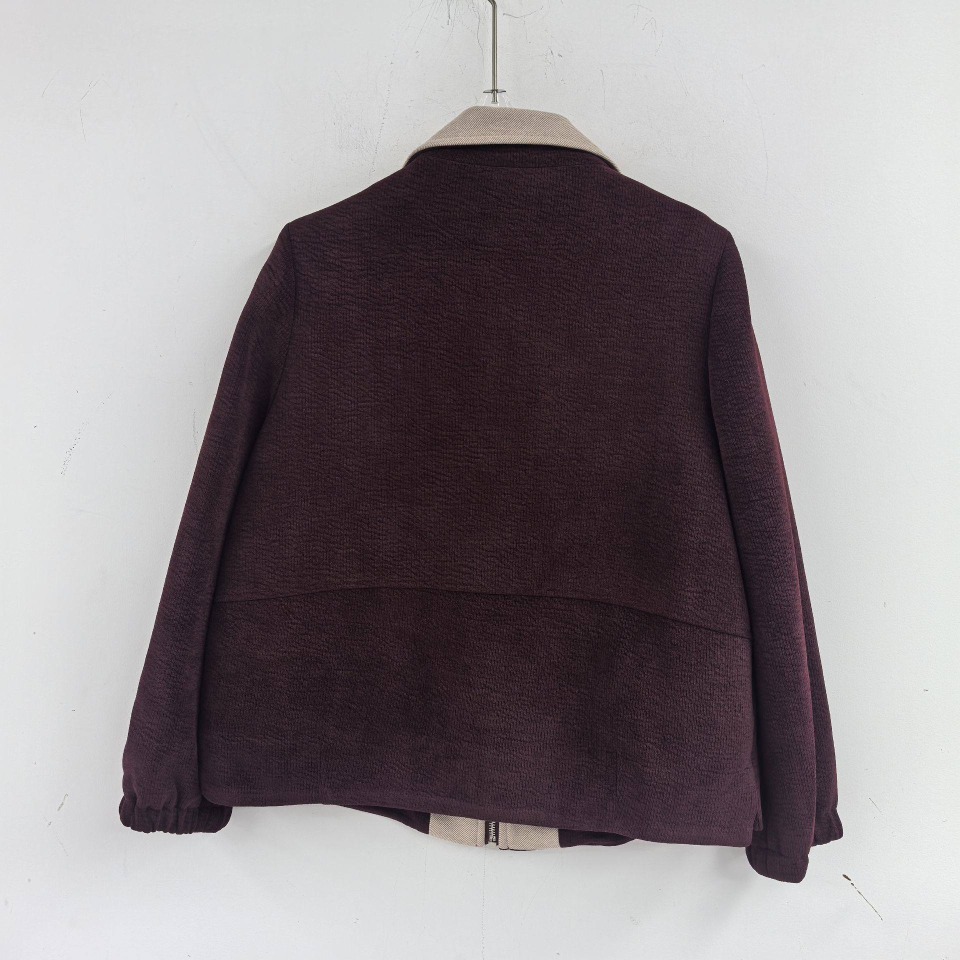 FCLF91989春装2026妈妈女新款时尚休闲宽松撞色翻领中老年短外套,淘宝优惠券,粉丝福利购,淘宝优惠卷