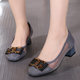New light matte coarse heel breathable sandals