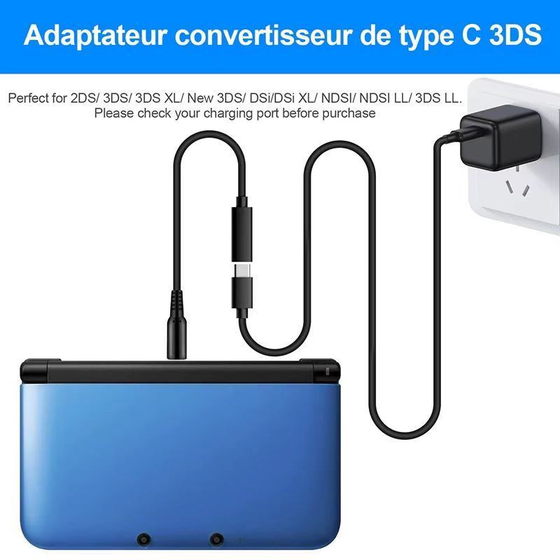 TYPE-C转NDSI 3DS 2DS XL/LL New 3DSXL/3DSL 游戏机充电线充电线 - 图3