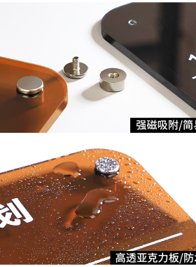 可擦写磁吸冰箱留言板赠送画笔