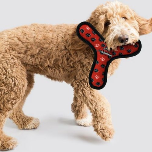 美国tuffy狗狗软玩具兔子飞碟龙虾八爪鱼骨头拔河棒耐咬互动巡回 - 图1