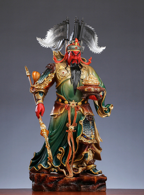 聚宝提刀关公神像武财神爷关二爷