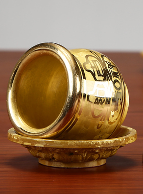 优质黄铜结晶工艺佛字款招财款