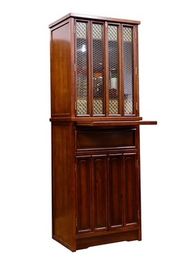 实木神柜两层佛龛立柜供佛