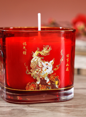 十二生肖酥油灯红色蜡烛守护灯