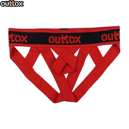 OUTTOX 镂空吊环提臀男士双丁内裤 运动高弹性感型男舒适 JS142 - 图2