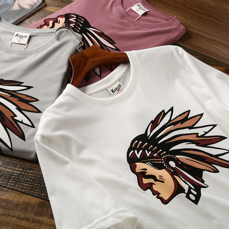 全新升级！磨毛亲肤全棉！植绒数码彩印！夏季新款男士短袖T恤衫 - 图1