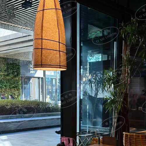 日式侘寂风餐厅吊灯新款火锅店民宿酒店吧台包厢茶室餐饮氛围灯具 - 图2