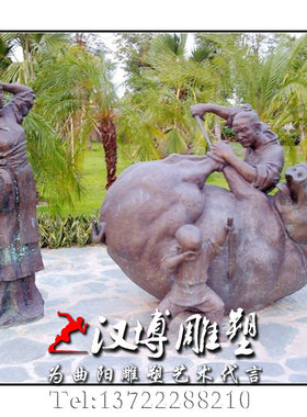 玻璃钢户外文化主题园林景观定制