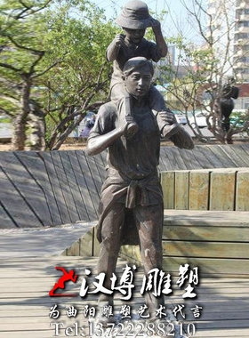 玻璃钢园林景观人物雕塑