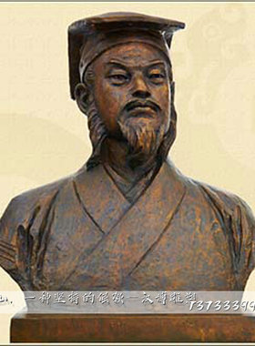 玻璃钢半身像园林景观主题雕塑
