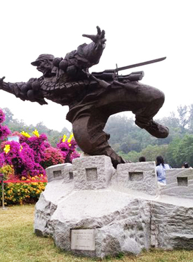 园林景观雕塑革命英雄铜雕