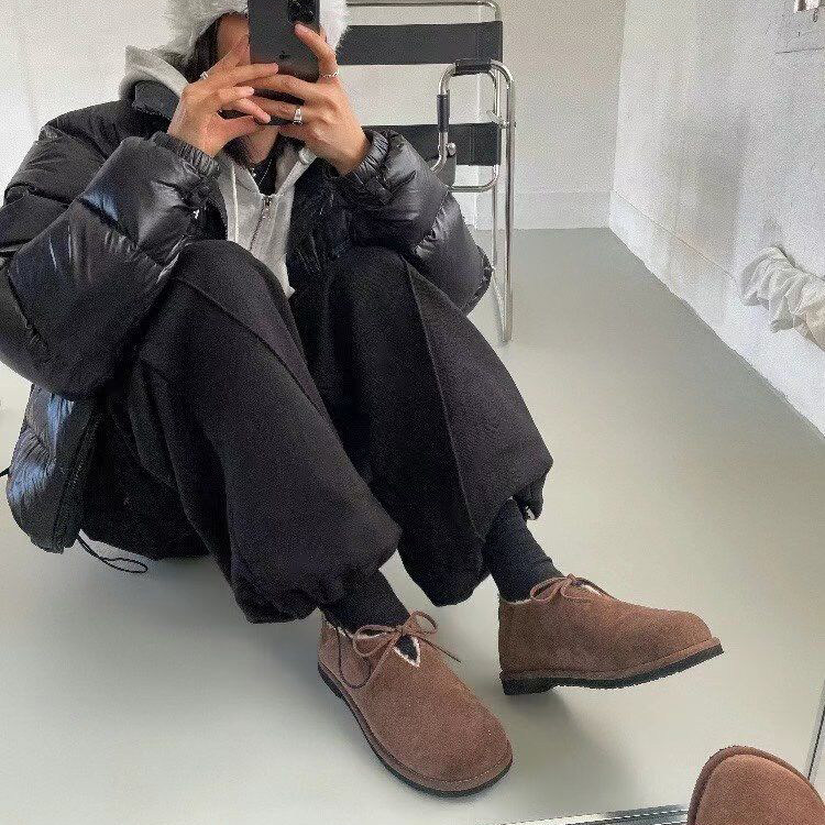 苏木槿复古百搭加绒保暖V口平底低帮女鞋棉鞋女2026冬东大门新款,淘宝优惠券,粉丝福利购,淘宝优惠卷