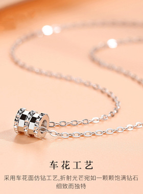 小蛮腰项链纯银锁骨链吊坠女朋友