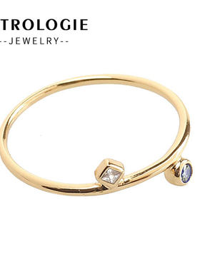 【清仓】文圆质方戒指女S925纯银指环简约小众原创设计情人节