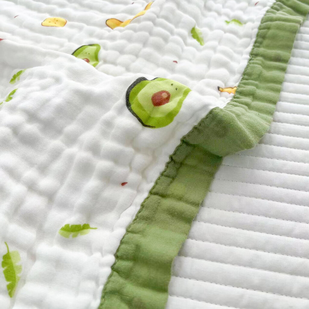 宝宝外出小毯子薄款夏季婴儿纱布纯棉毛巾被子推车盖毯午睡夏凉被