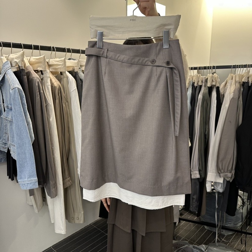 FIND-P东大门㊣代购女士新款推荐休闲半身裙中短裙春款腰带,淘宝优惠券,粉丝福利购,淘宝优惠卷