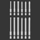 Electric screwdriver, extended bit, electric drill, electric air blower, bit screwdriver, strong magnetic double-headed cross
