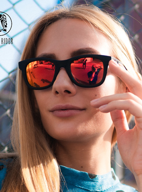 skullrider太阳镜长脸开车简约