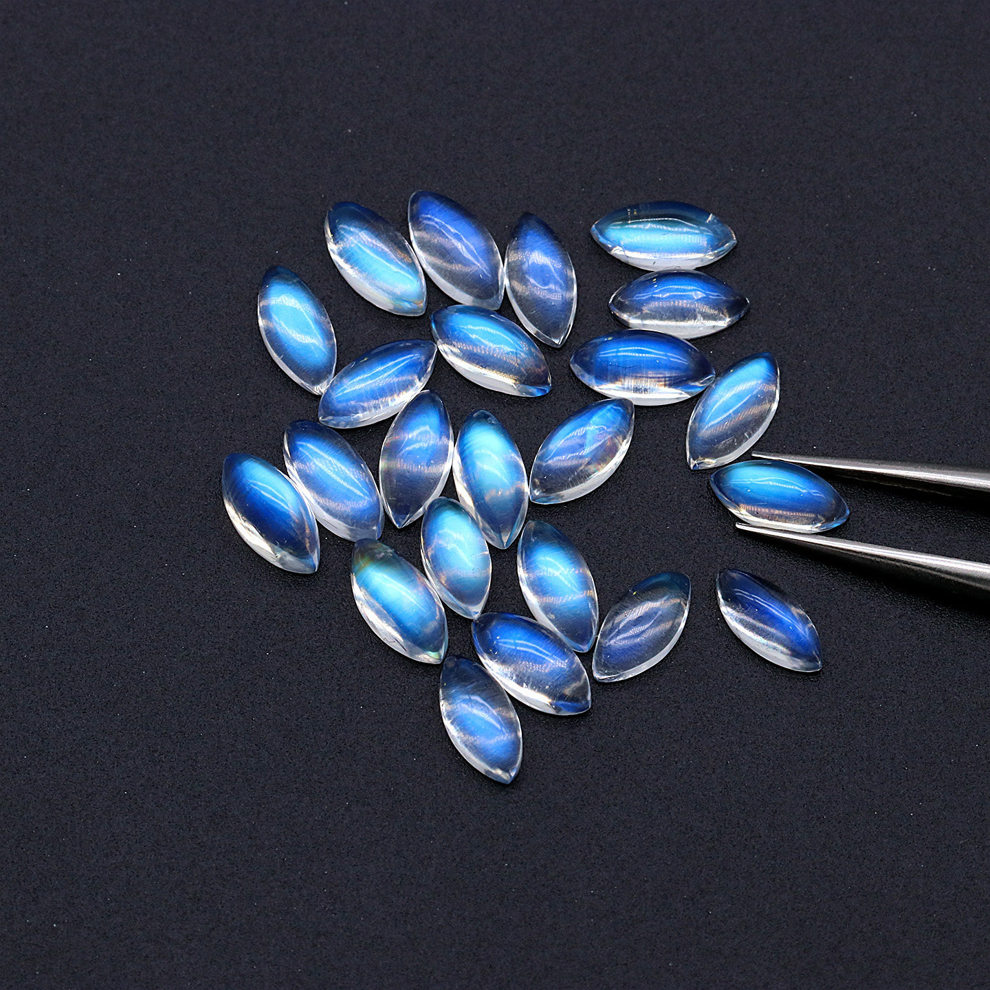 天然蓝月光石马眼形戒面裸石印度高透月光石强蓝光戒指吊坠配石,淘宝优惠券,粉丝福利购,淘宝优惠卷