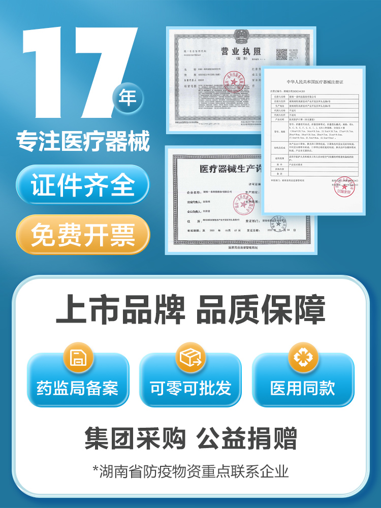 可孚N95级医用防护口罩医疗级别国标3D立体灭菌独立包装成人正品 - 图1