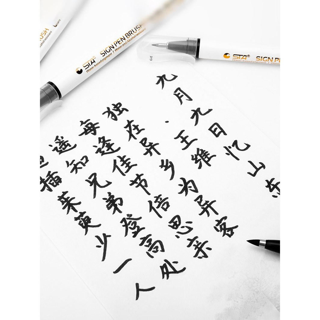 STA斯塔秀丽笔3751自带笔锋二代可换芯3755进口笔尖防水书法练字勾线美术写作签名专用柔绘笔极小楷中楷大楷,淘宝优惠券,粉丝福利购,淘宝优惠卷