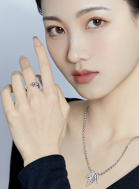 枫叶轻奢小众设计高级感项链