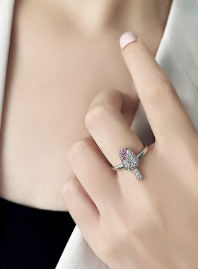 创意设计棒冰开口可调节食指环