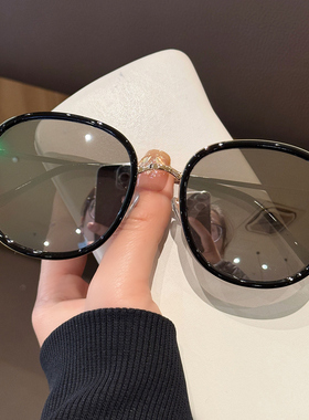 黑色太阳镜女款大脸显瘦防紫外线