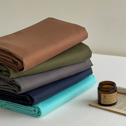 100支全棉秋冬加厚A类简约碳素磨毛床单宿舍纯棉床笠席梦思保护罩 - 图3