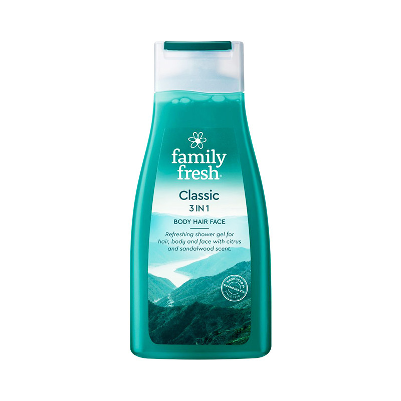 瑞典family fresh洗发三合一沐浴露 ORKLA海外沐浴露