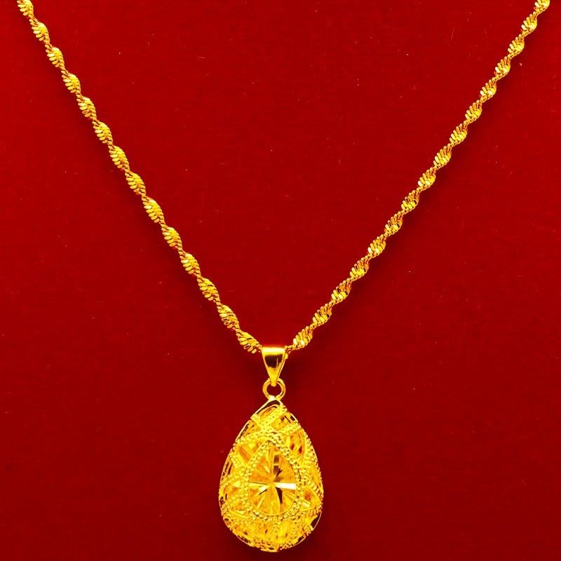 结婚女男仿真999不礼饰镀金项链 豆豆龙饰品项链