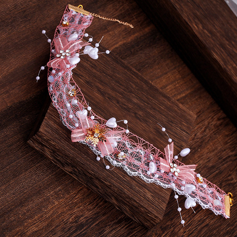 韩式森系花朵超仙美新款颈花项链 豆豆龙饰品项链