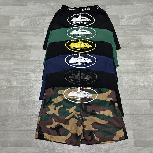 corteiz camouflage shorts美式高街潮流薄款迷彩速干沙滩短裤fog - 图0